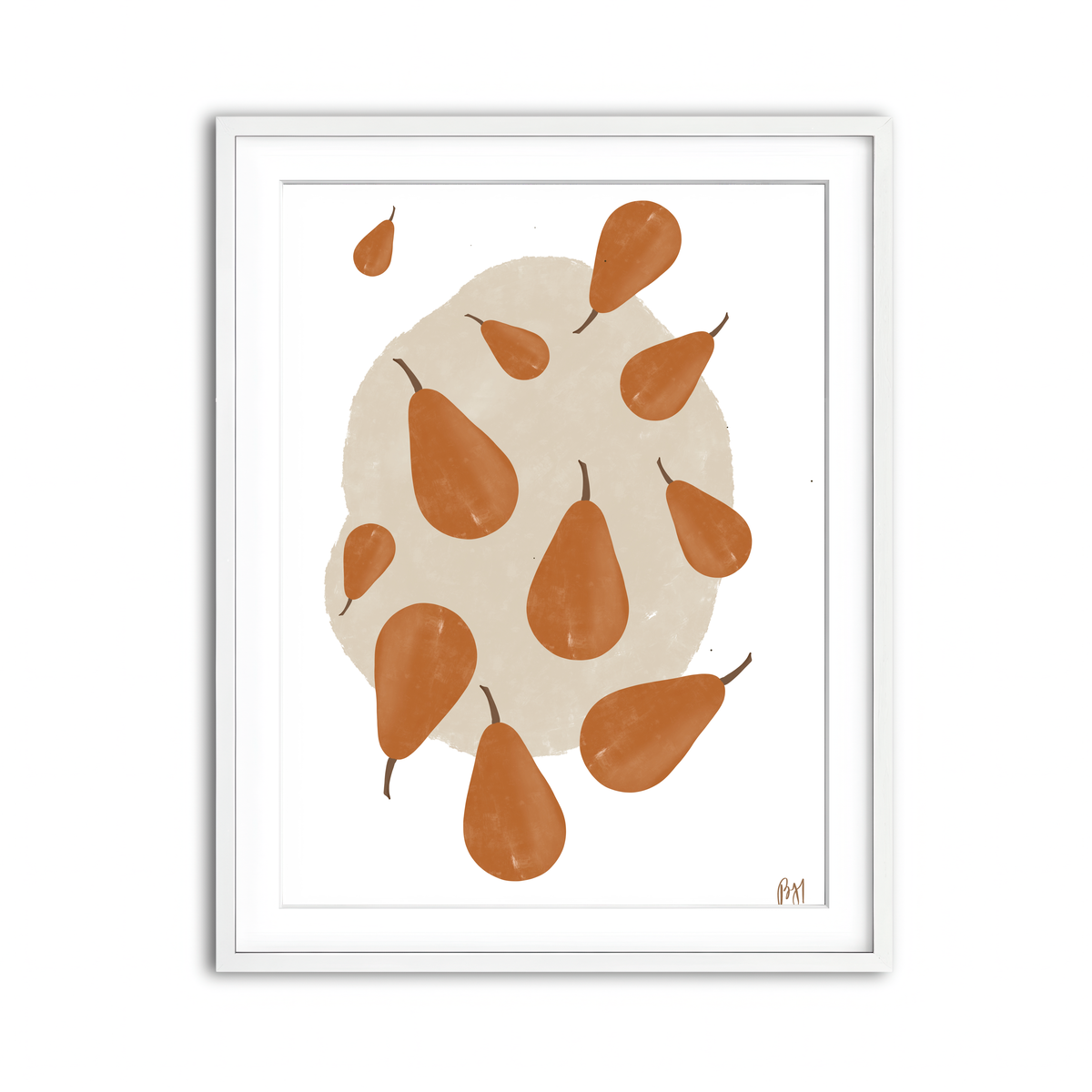 Framed Print 3x4 White
