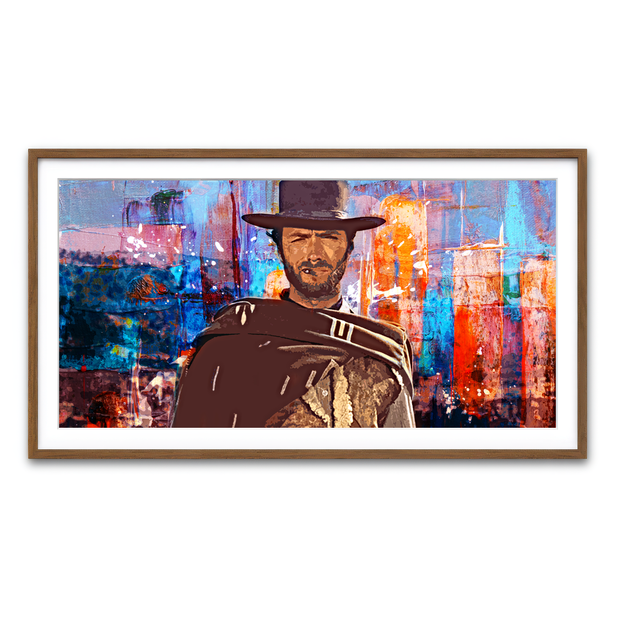 Framed Print 2x1 Walnut