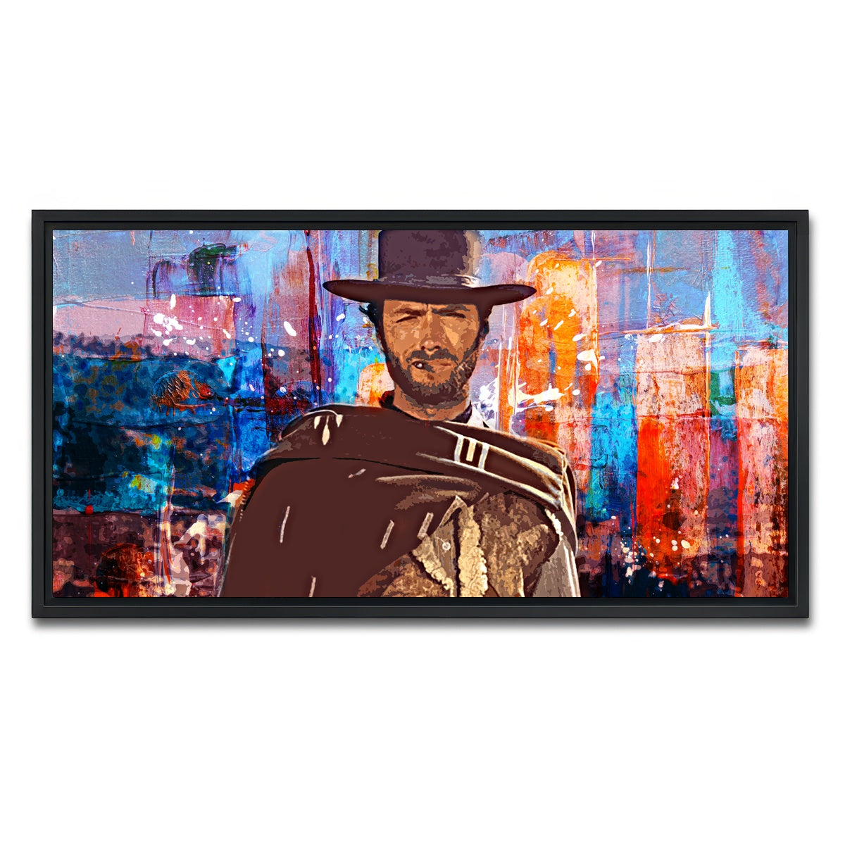 AUTO-MOCKUP WHITE | The Good, The Bad and The Ugly | 1 Piece | Black Framed Canvas | group=2x1