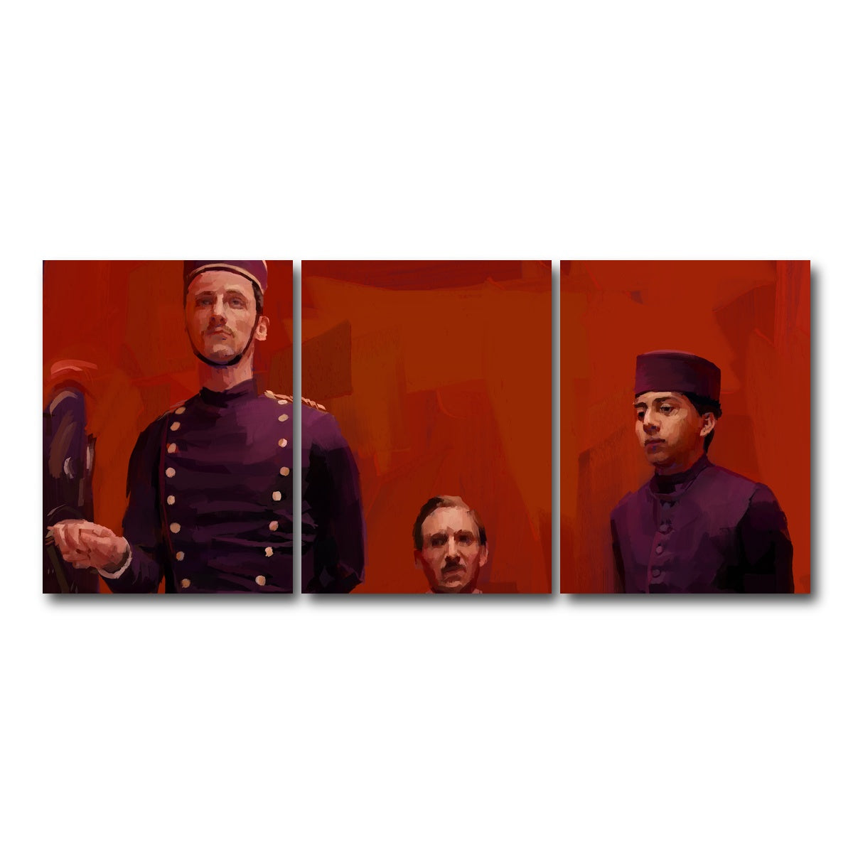 AUTO-MOCKUP WHITE | The Grand Budapest Hotel | 3 Piece | Gallery Wrap Canvas | group=18x24