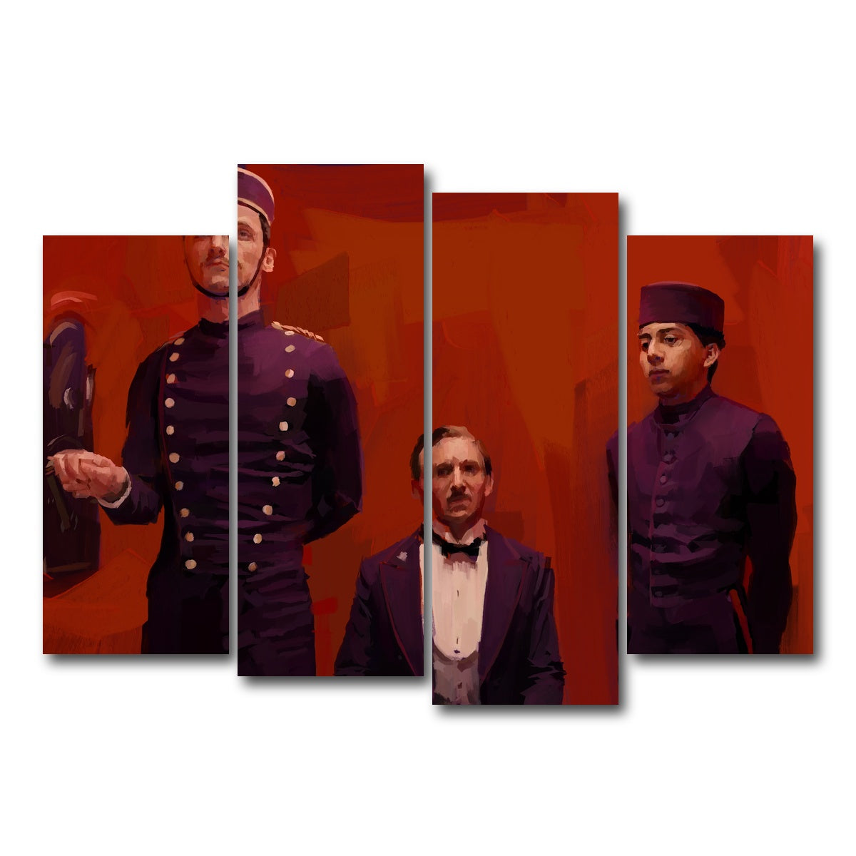 AUTO-MOCKUP WHITE | The Grand Budapest Hotel | 4 Piece | Gallery Wrap Canvas | group=4_normal