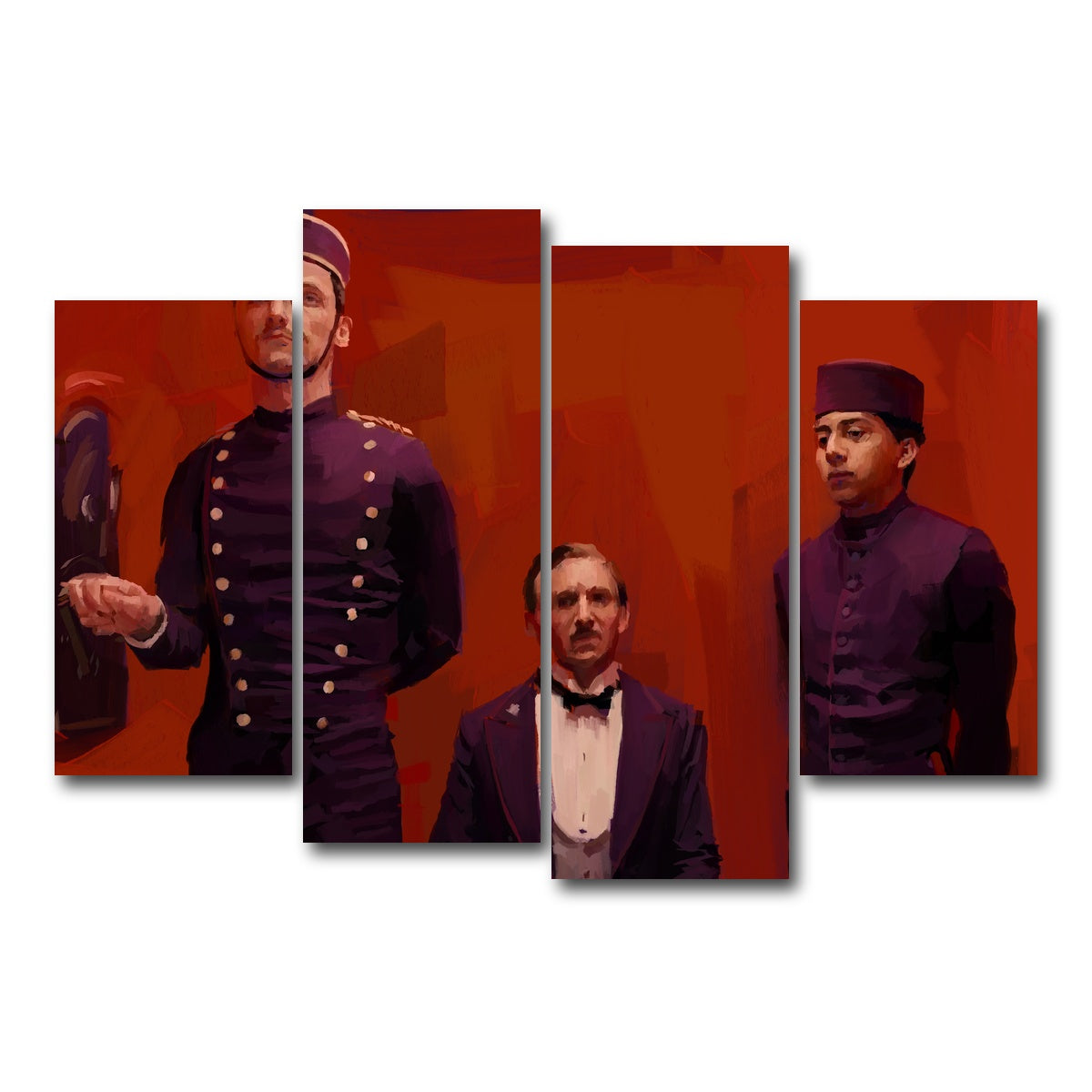 AUTO-MOCKUP WHITE | The Grand Budapest Hotel | 4 Piece | Gallery Wrap Canvas | group=4_short
