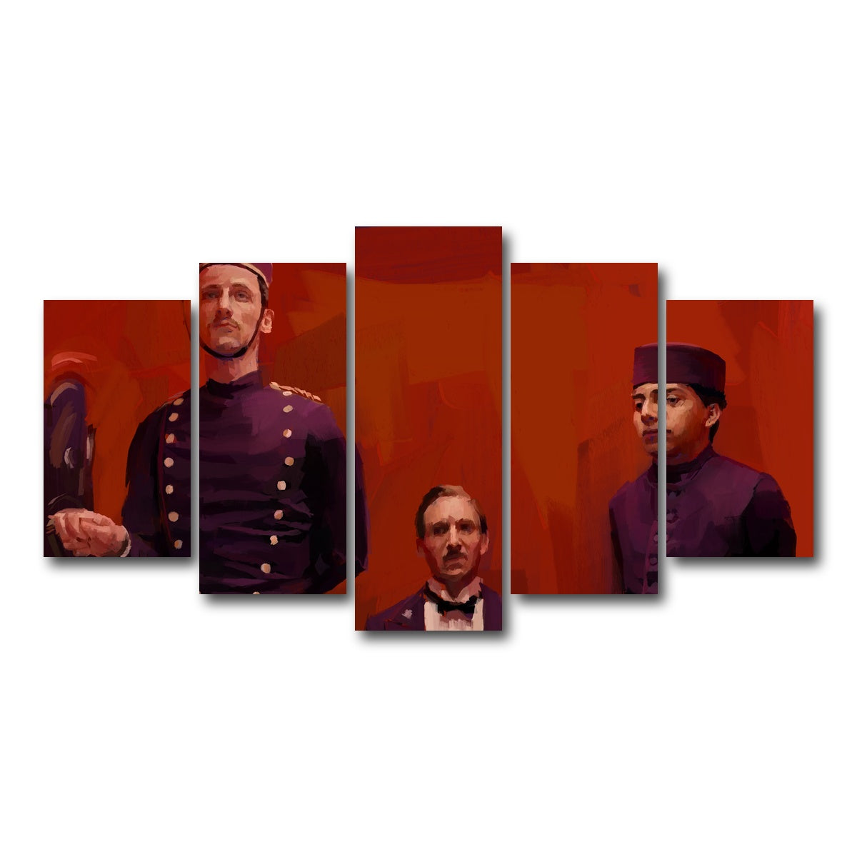 AUTO-MOCKUP WHITE | The Grand Budapest Hotel | 5 Piece | Gallery Wrap Canvas | group=5_normal