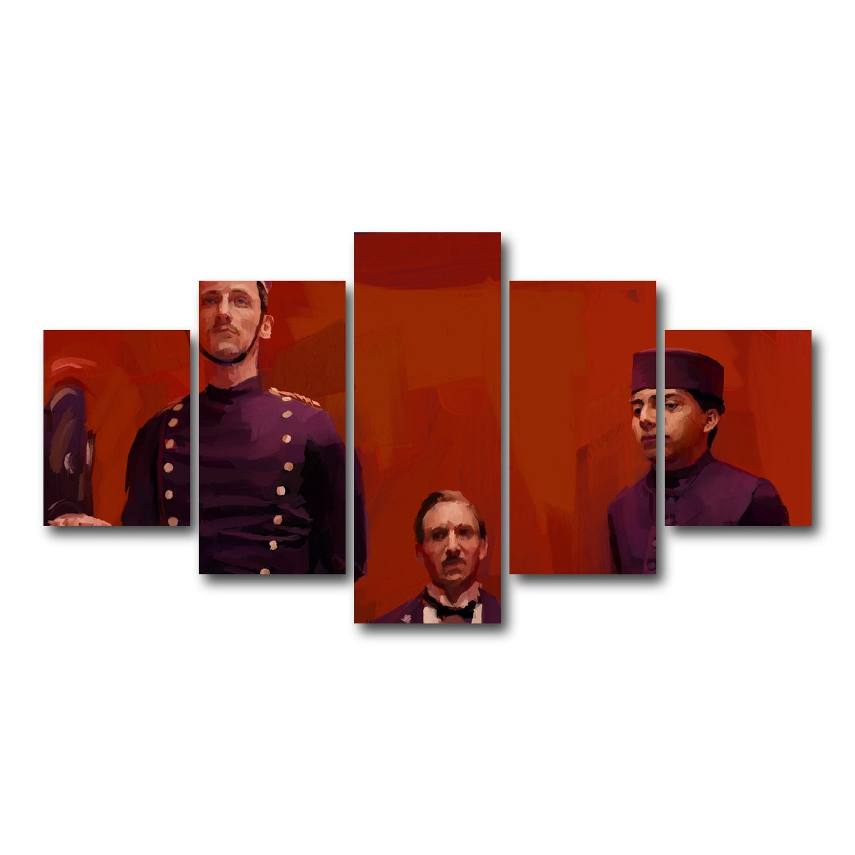 AUTO-MOCKUP WHITE | The Grand Budapest Hotel | 5 Piece | Gallery Wrap Canvas | group=5_short
