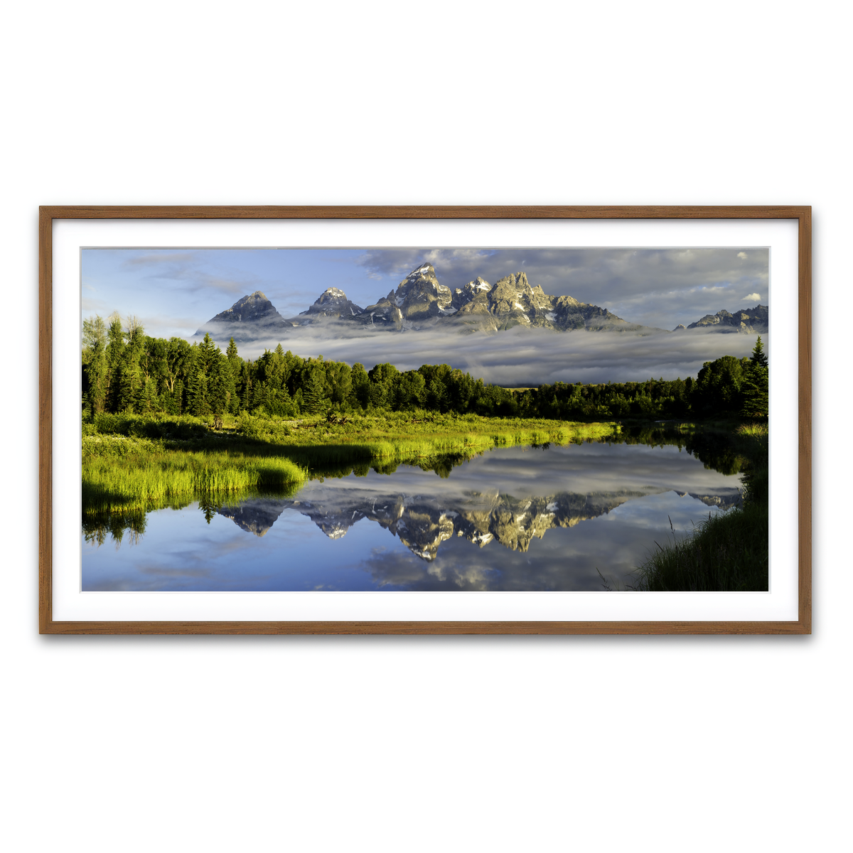 Framed Print 2x1 Walnut