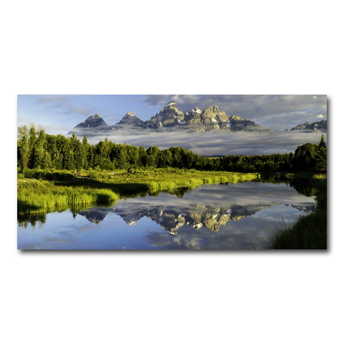 AUTO-MOCKUP WHITE | The Grand Tetons | 1 Piece | Gallery Wrap Canvas | group=2x1
