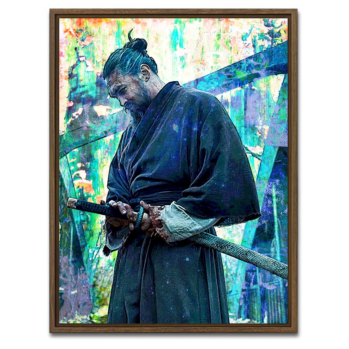 AUTO-MOCKUP WHITE | The Great Baba Voss | 1 Piece | Walnut Framed Canvas | group=3x4