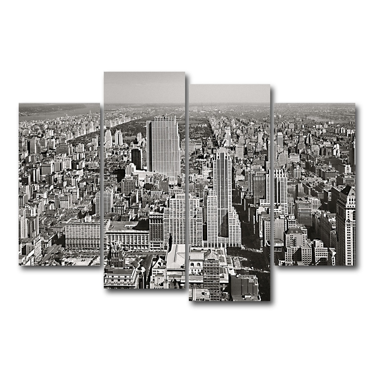AUTO-MOCKUP WHITE | The Great Depression | 4 Piece | Gallery Wrap Canvas | group=4_short