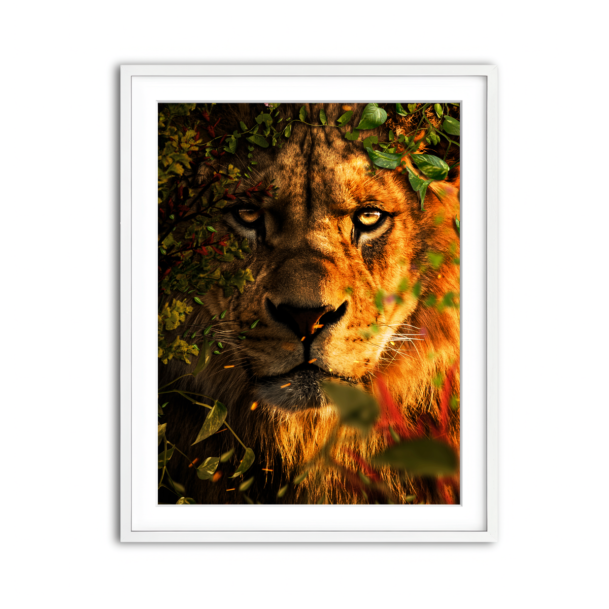 Framed Print 3x4 White