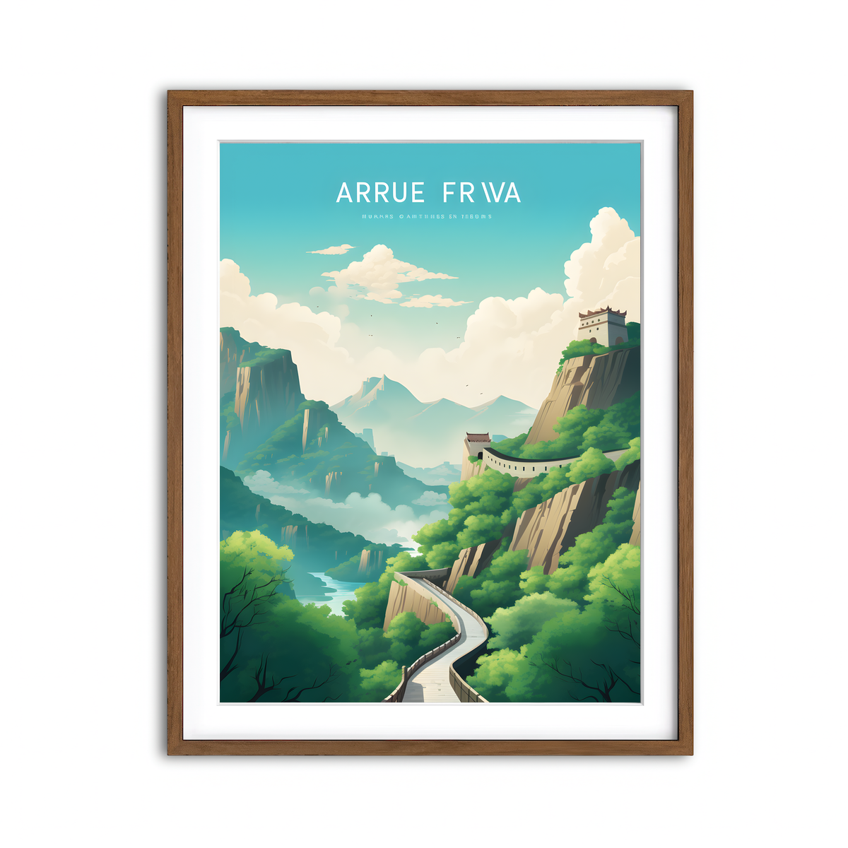 Framed Print 3x4 Walnut