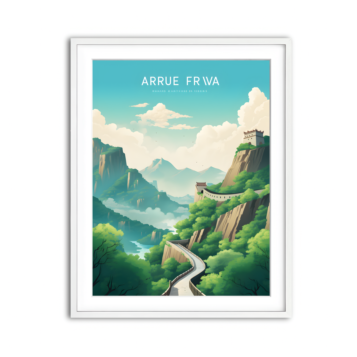 Framed Print 3x4 White