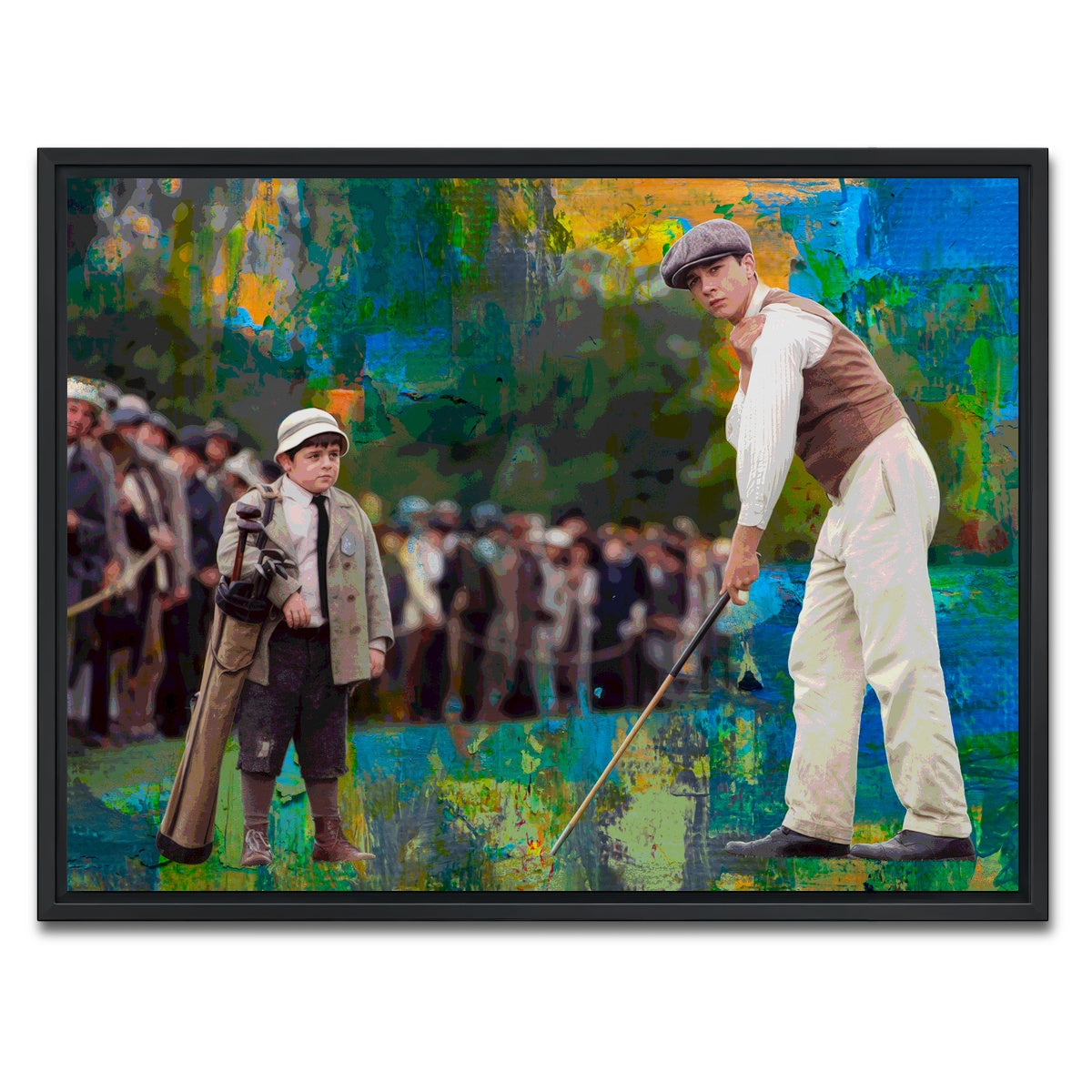 AUTO-MOCKUP WHITE | The Greatest Game - Francis Ouimet | 1 Piece | Black Framed Canvas | group=4x3