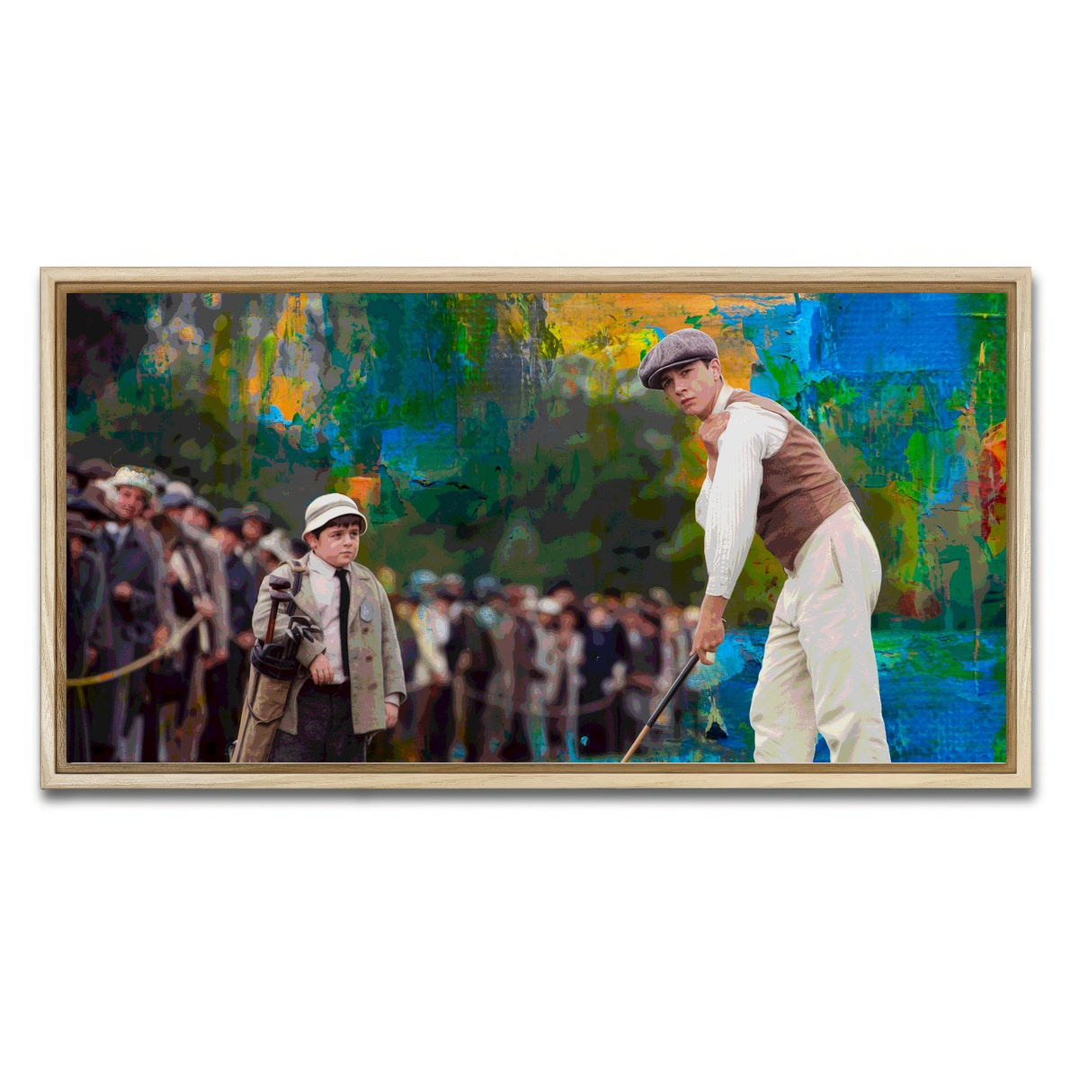 AUTO-MOCKUP WHITE | The Greatest Game - Francis Ouimet | 1 Piece | Natural Framed Canvas | group=2x1