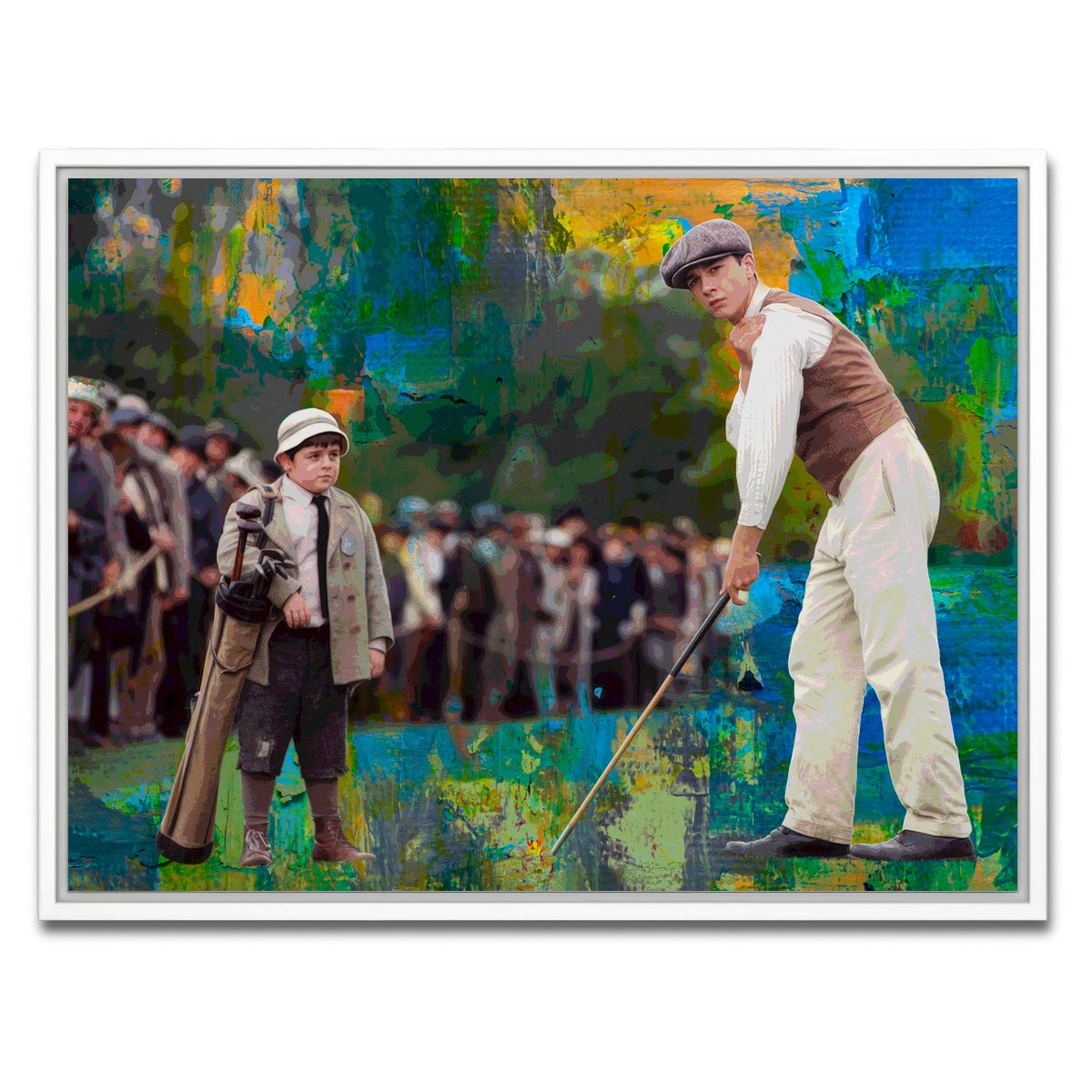 AUTO-MOCKUP WHITE | The Greatest Game - Francis Ouimet | 1 Piece | White Framed Canvas | group=4x3