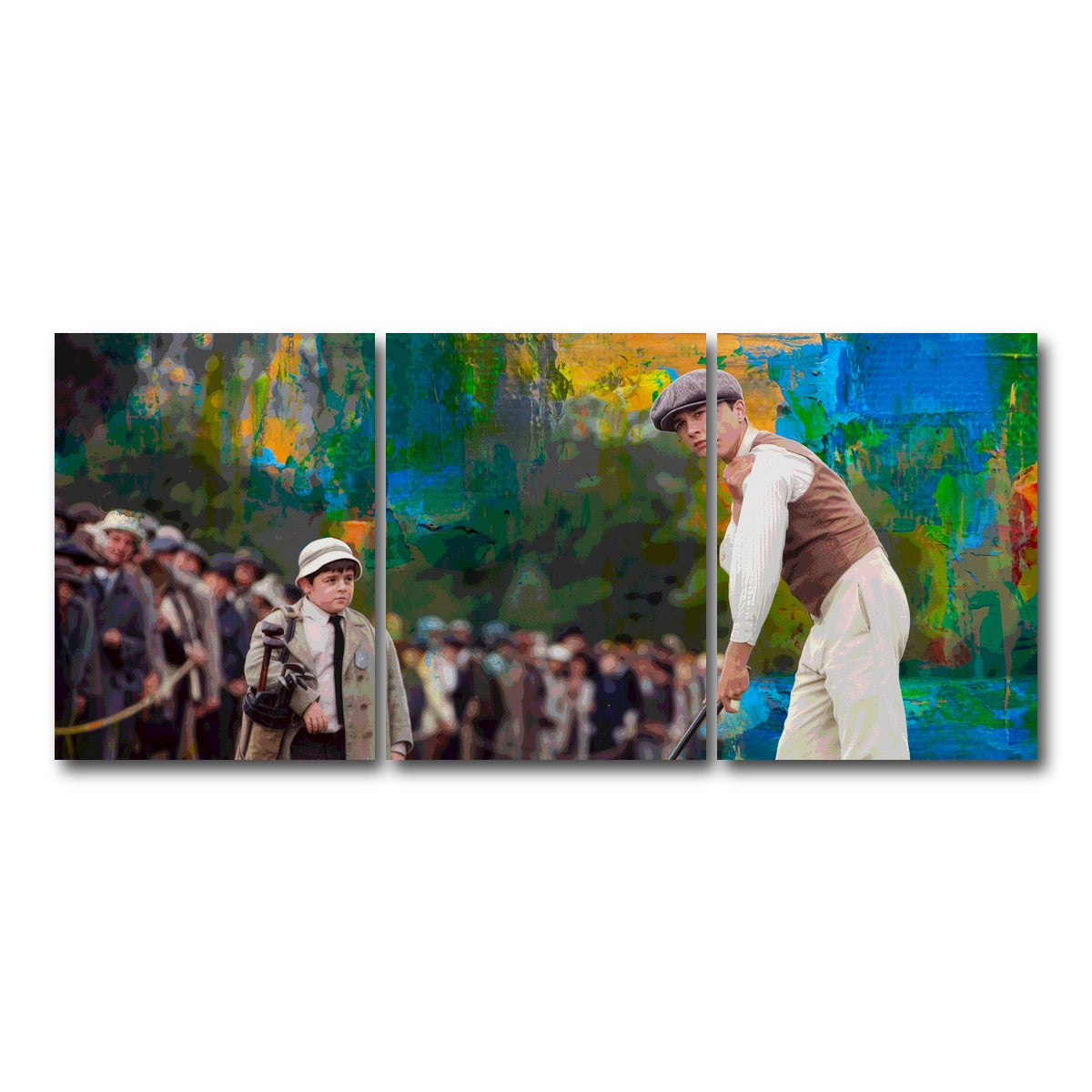 AUTO-MOCKUP WHITE | The Greatest Game - Francis Ouimet | 3 Piece | Gallery Wrap Canvas | group=18x24