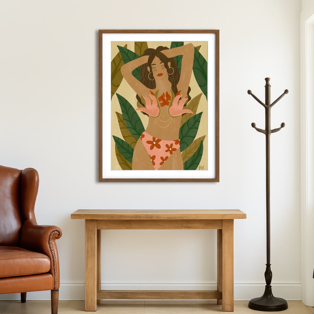 AUTO-MOCKUP ROOM | The Heat of the Tropics Wall Art