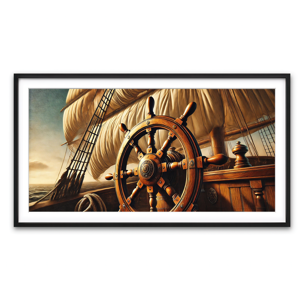 Framed Print 2x1 Black