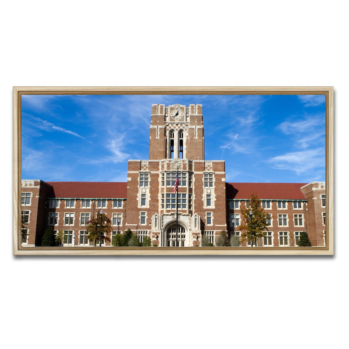 AUTO-MOCKUP WHITE | The Hill at the University of Tennessee | 1 Piece | Natural Framed Canvas | group=2x1