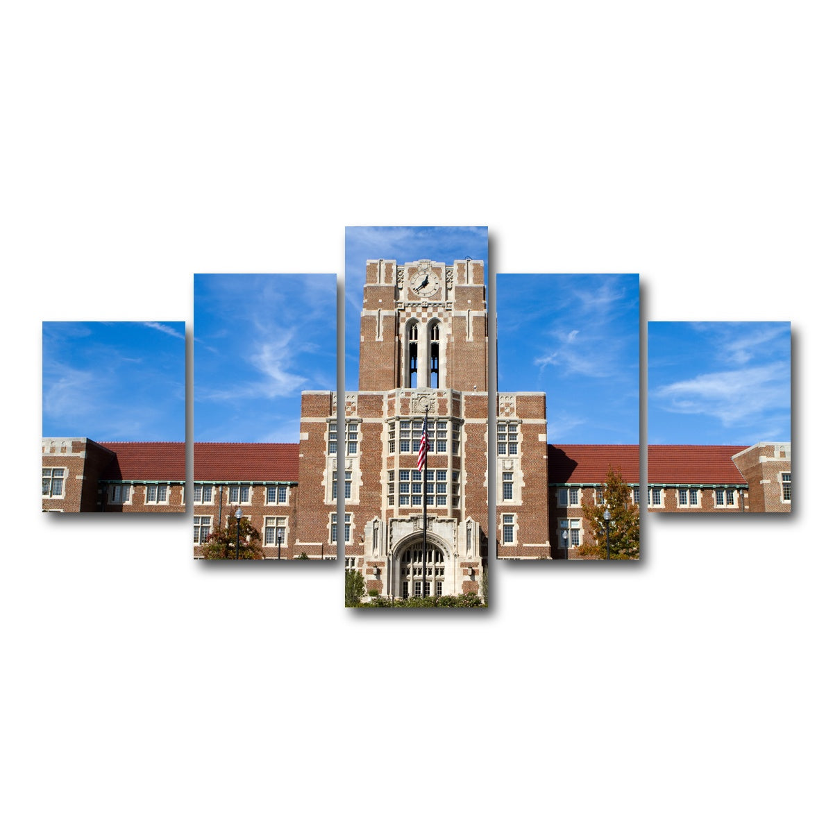 AUTO-MOCKUP WHITE | The Hill at the University of Tennessee | 5 Piece | Gallery Wrap Canvas | group=5_short