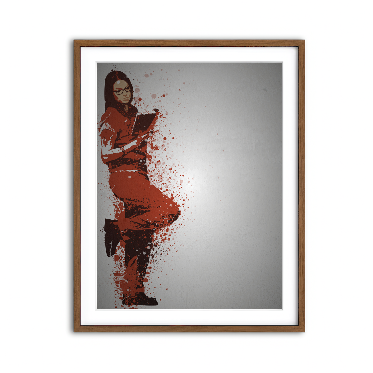 Framed Print 3x4 Walnut