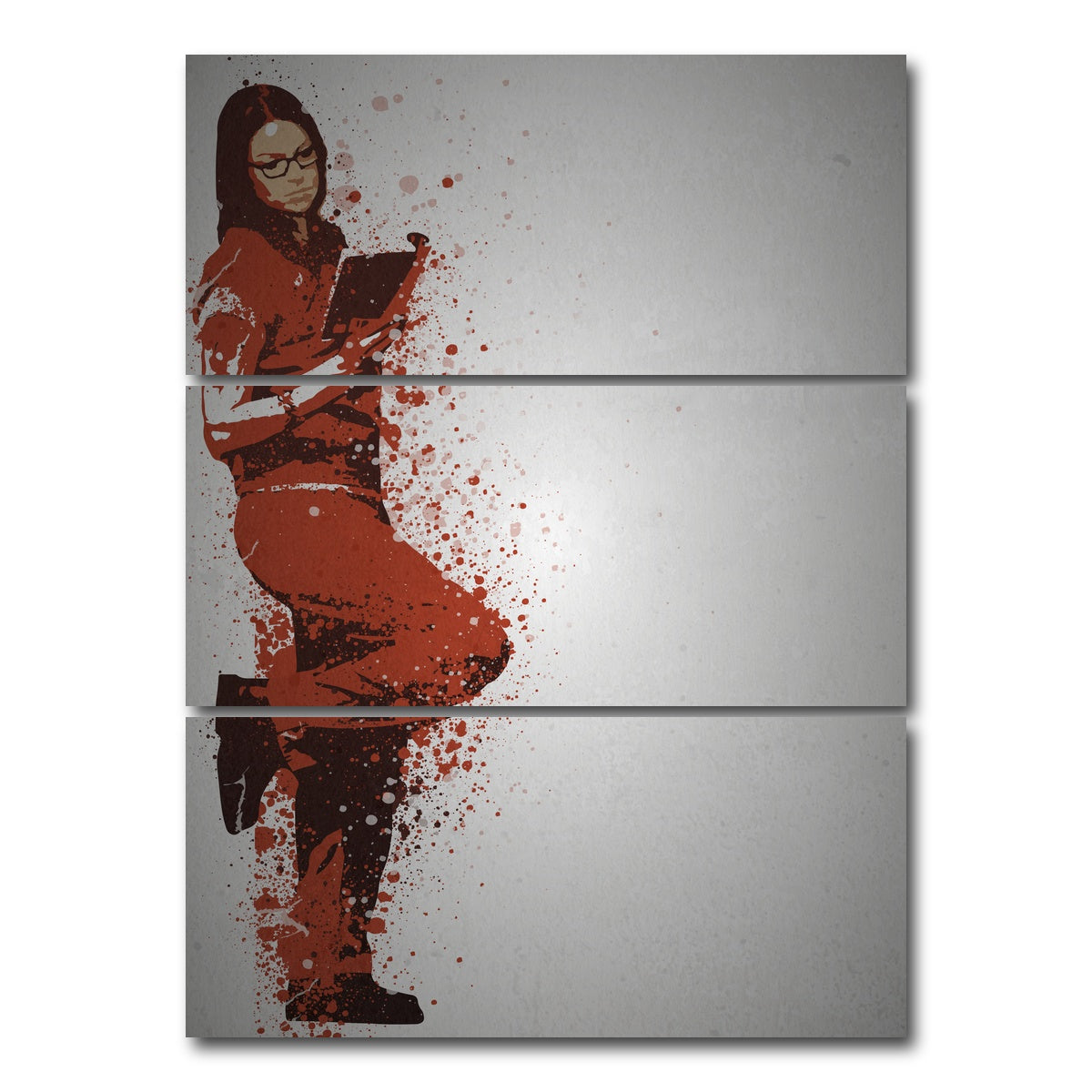 AUTO-MOCKUP WHITE | The Hot One | 3 Piece | Gallery Wrap Canvas | group=8x18_stacked