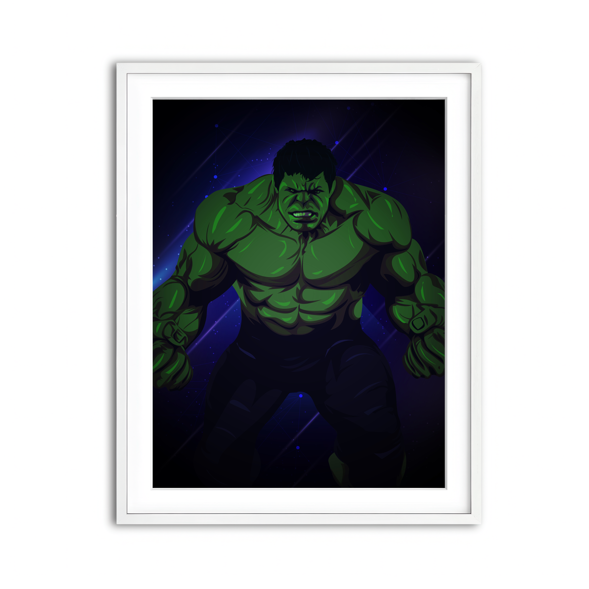 Framed Print 3x4 White