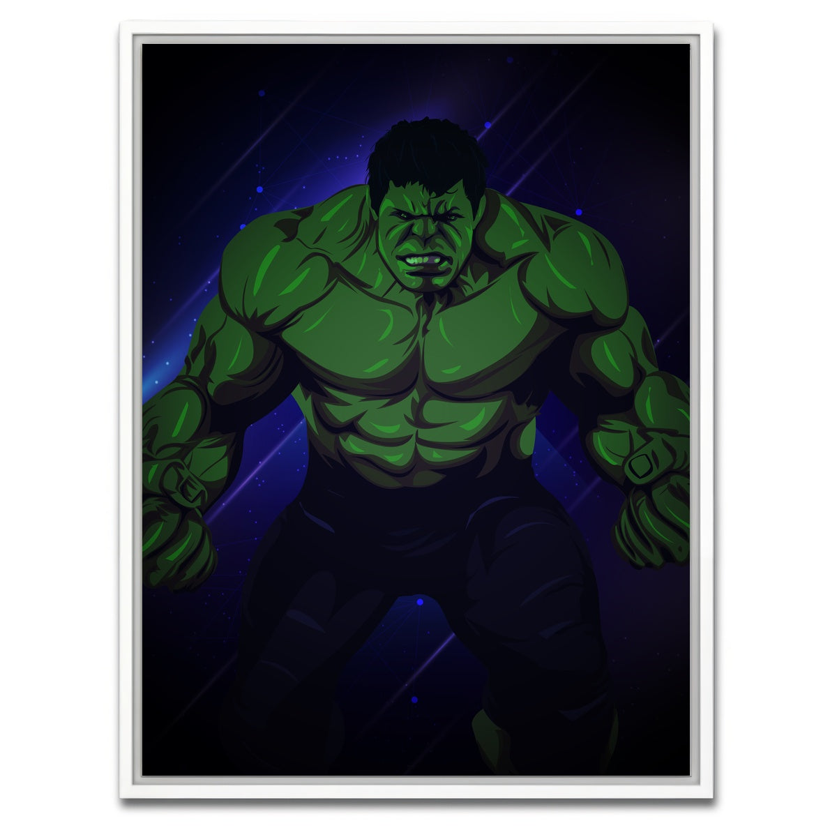 AUTO-MOCKUP WHITE | The Hulk | 1 Piece | White Framed Canvas | group=3x4