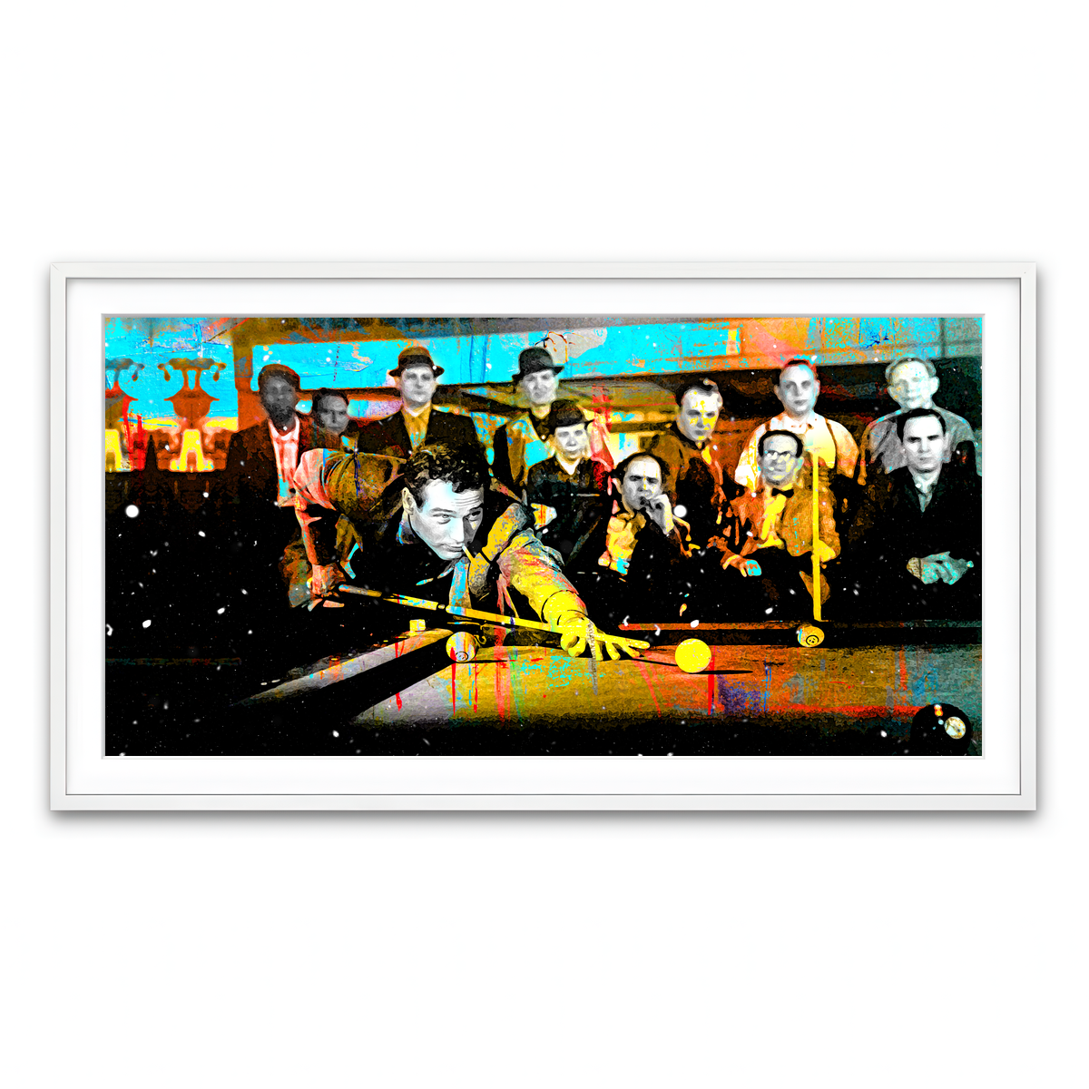 Framed Print 2x1 White