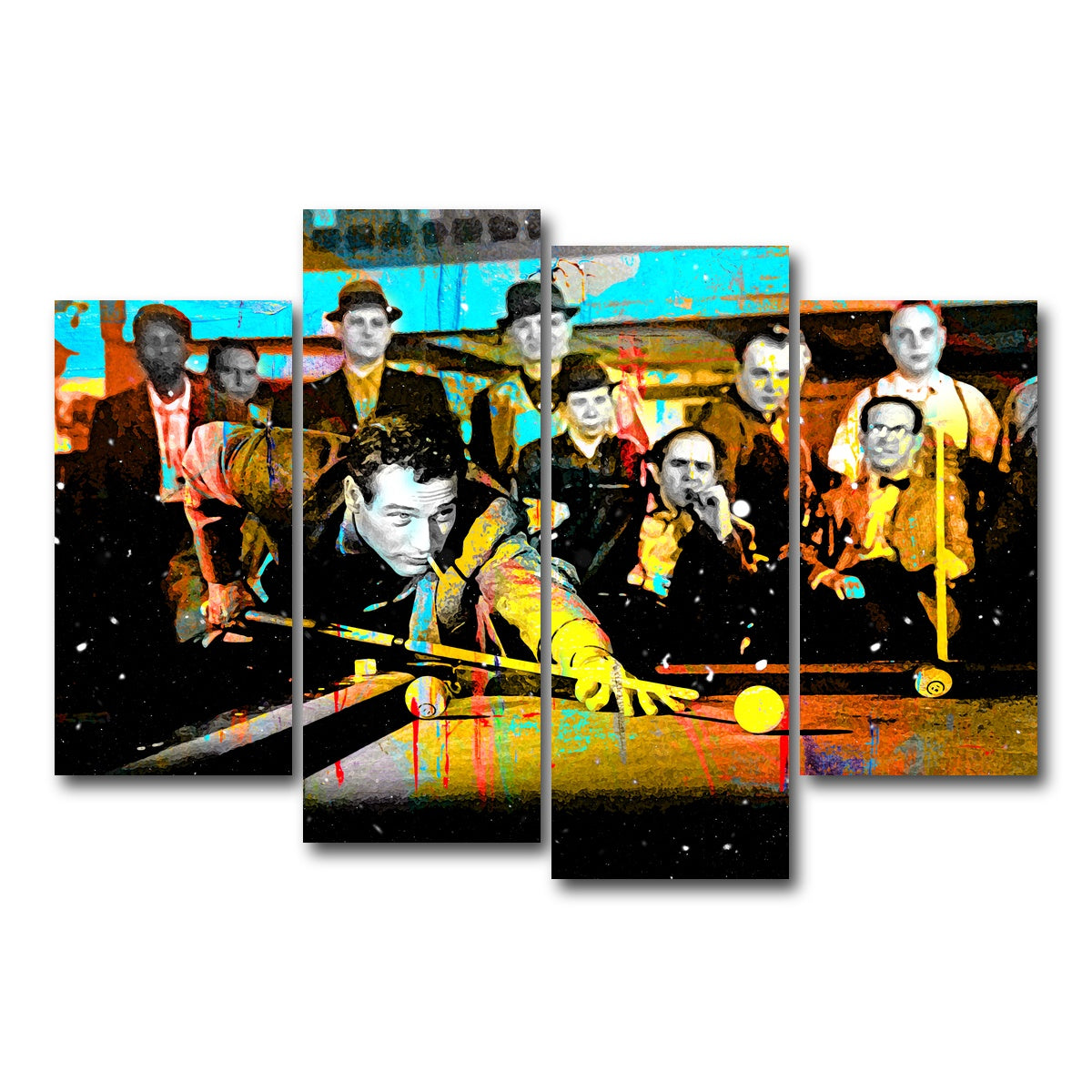 AUTO-MOCKUP WHITE | The Hustler | 4 Piece | Gallery Wrap Canvas | group=4_short