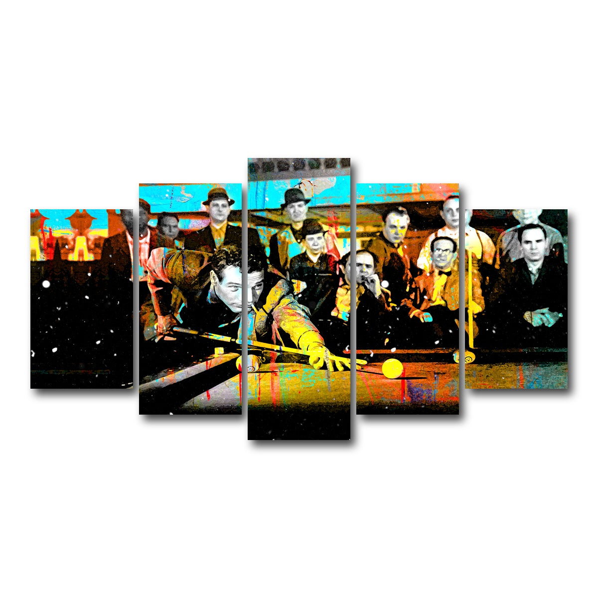 AUTO-MOCKUP WHITE | The Hustler | 5 Piece | Gallery Wrap Canvas | group=5_normal