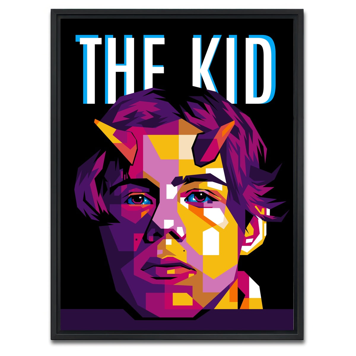 AUTO-MOCKUP WHITE | The Kid | 1 Piece | Black Framed Canvas | group=3x4