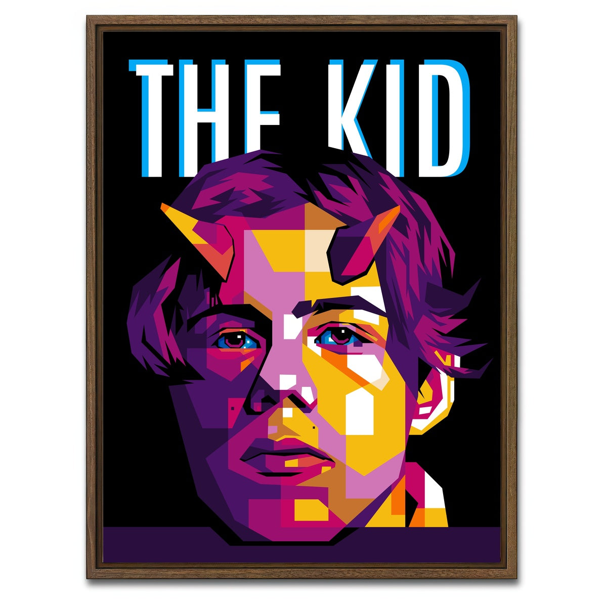 AUTO-MOCKUP WHITE | The Kid | 1 Piece | Walnut Framed Canvas | group=3x4