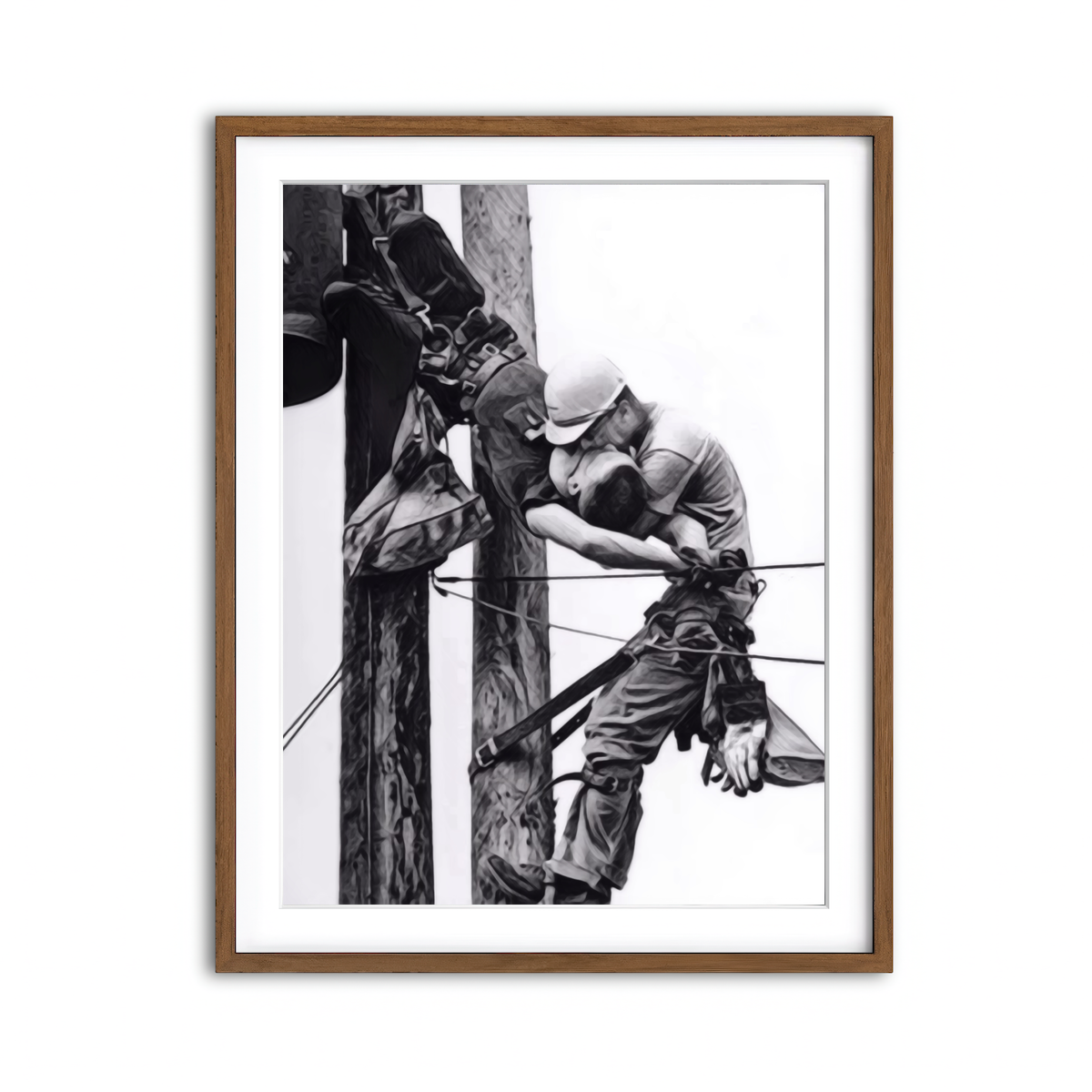 Framed Print 3x4 Walnut