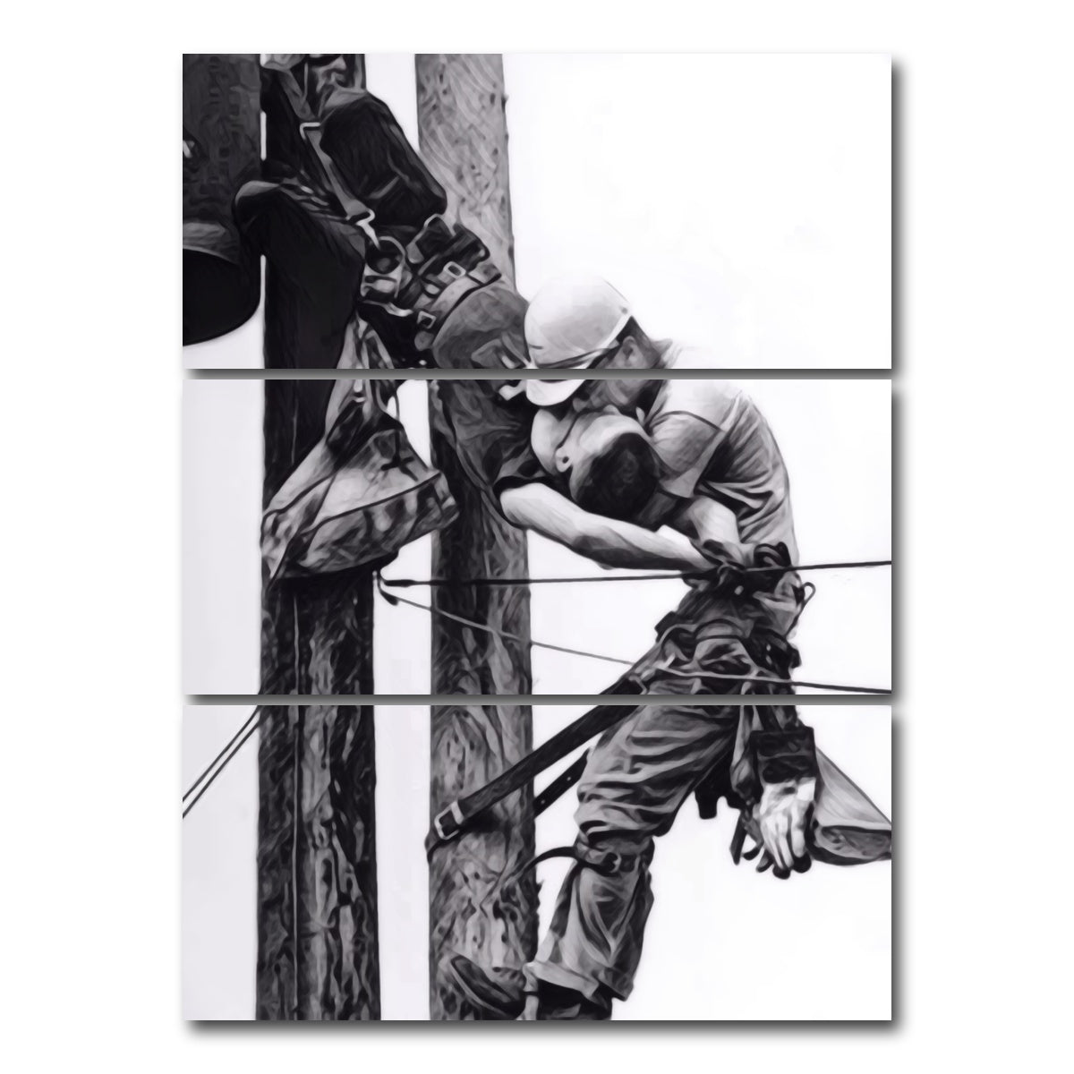 AUTO-MOCKUP WHITE | The Kiss of Life | 3 Piece | Gallery Wrap Canvas | group=8x18_stacked