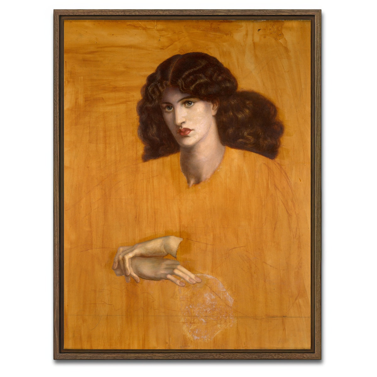 AUTO-MOCKUP WHITE | The Lady of Pity | 1 Piece | Walnut Framed Canvas | group=3x4