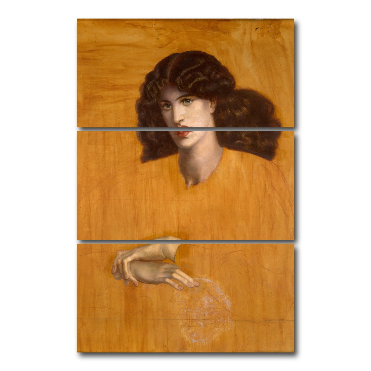 AUTO-MOCKUP WHITE | The Lady of Pity | 3 Piece | Gallery Wrap Canvas | group=12x24_stacked