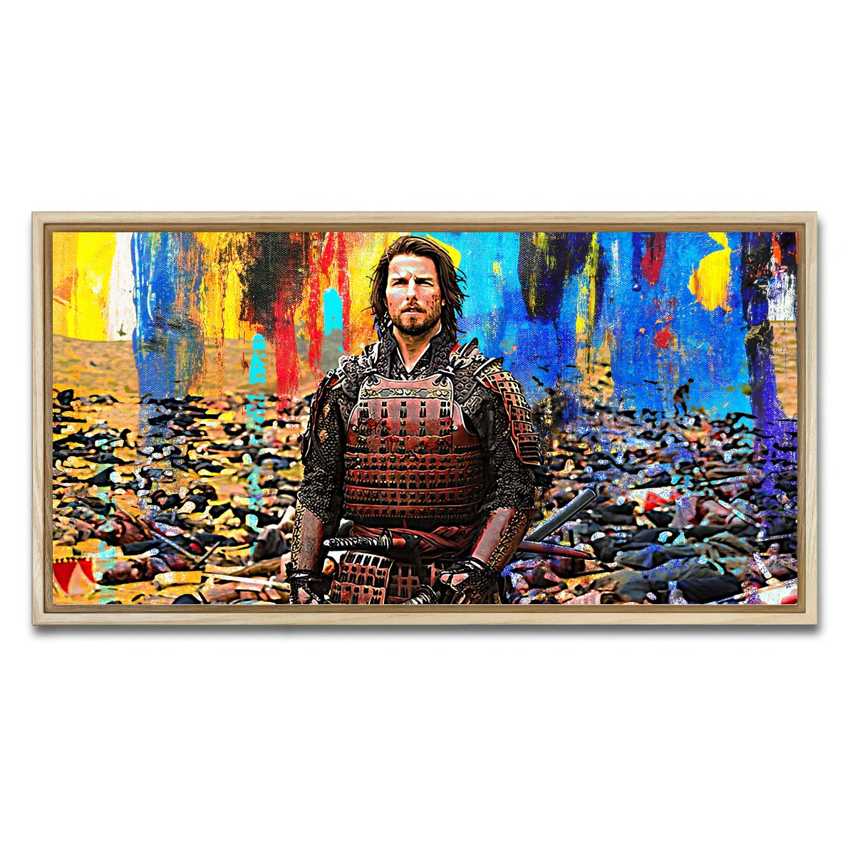 AUTO-MOCKUP WHITE | The Last Samurai | 1 Piece | Natural Framed Canvas | group=2x1