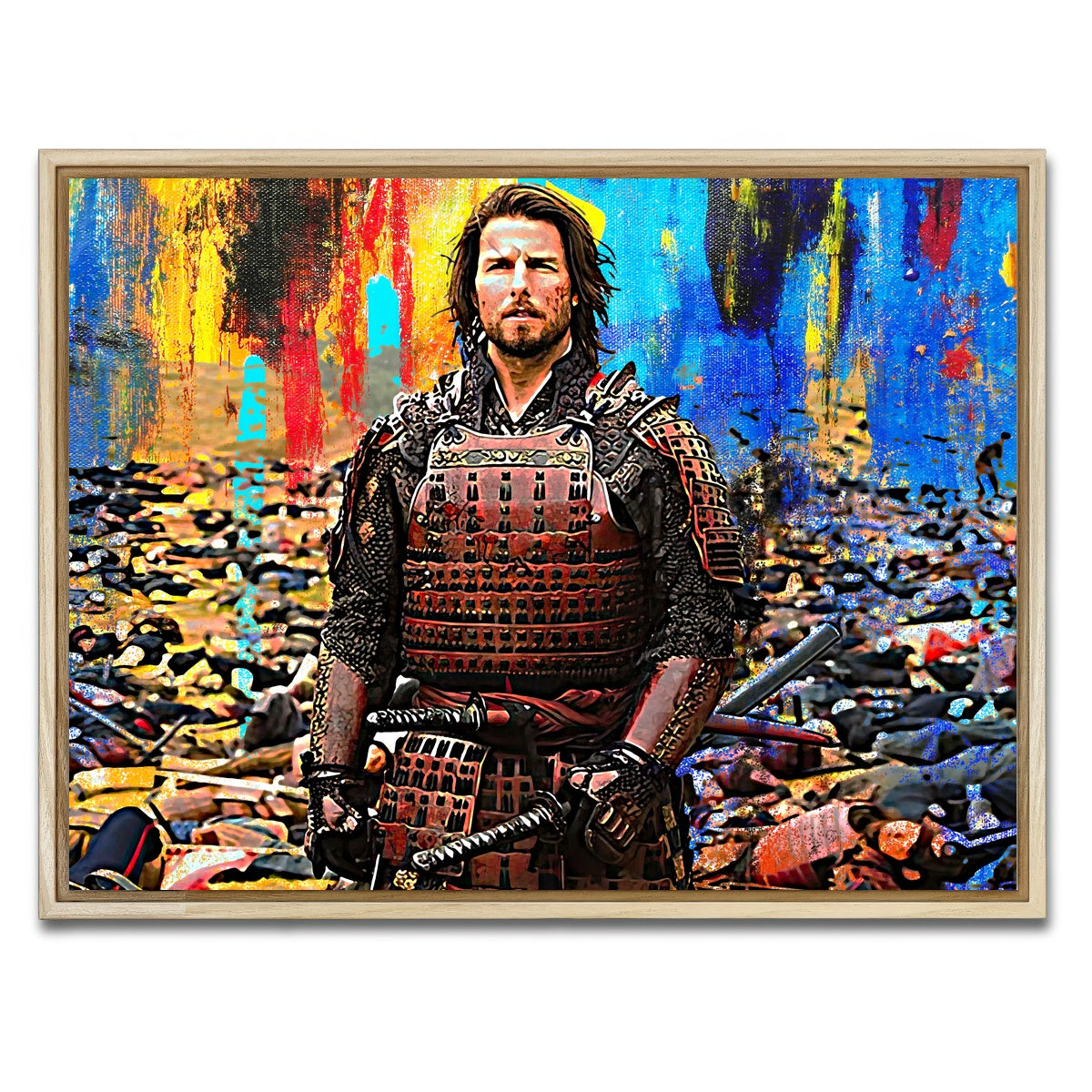 AUTO-MOCKUP WHITE | The Last Samurai | 1 Piece | Natural Framed Canvas | group=4x3