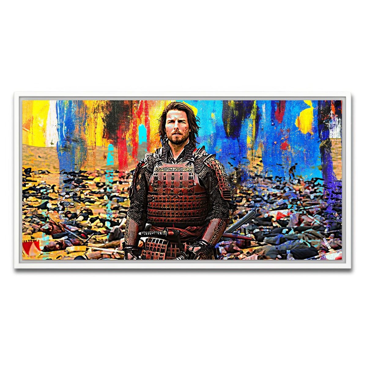 AUTO-MOCKUP WHITE | The Last Samurai | 1 Piece | White Framed Canvas | group=2x1