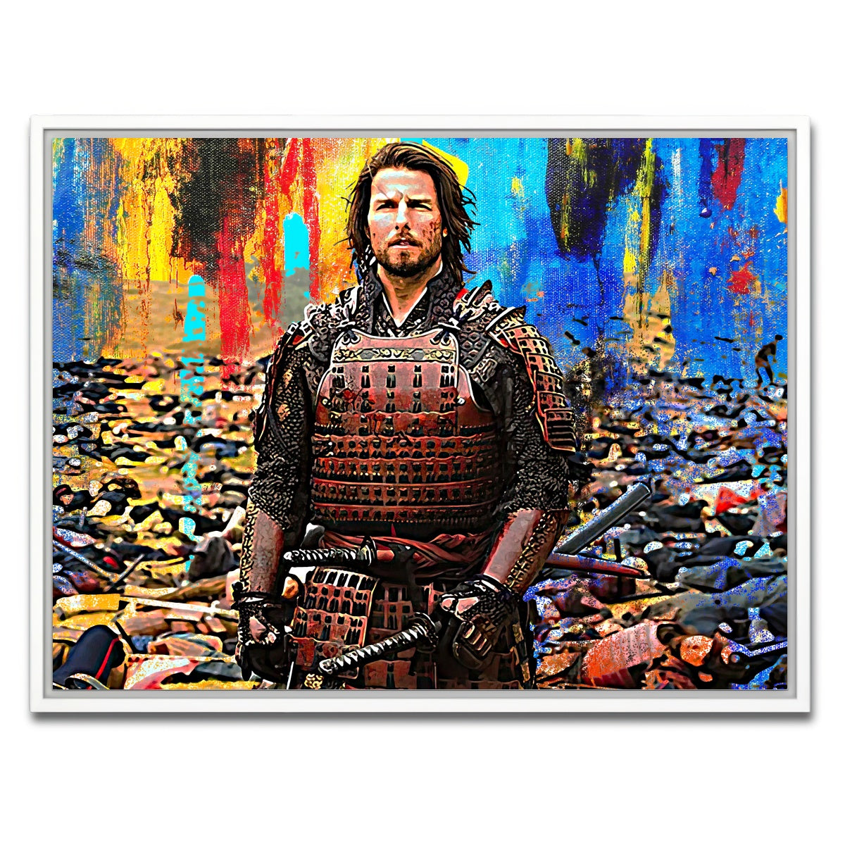 AUTO-MOCKUP WHITE | The Last Samurai | 1 Piece | White Framed Canvas | group=4x3