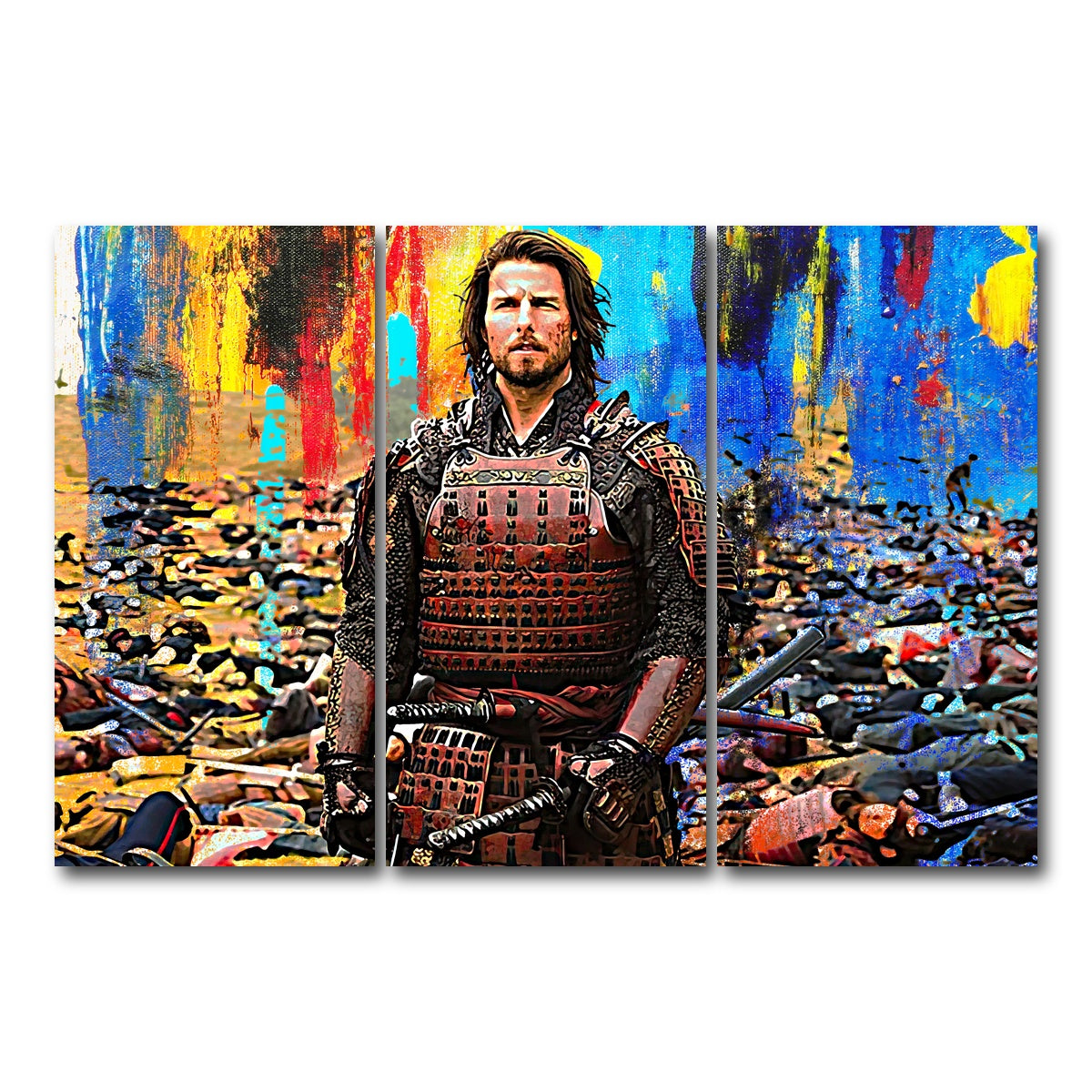 AUTO-MOCKUP WHITE | The Last Samurai | 3 Piece | Gallery Wrap Canvas | group=12x24