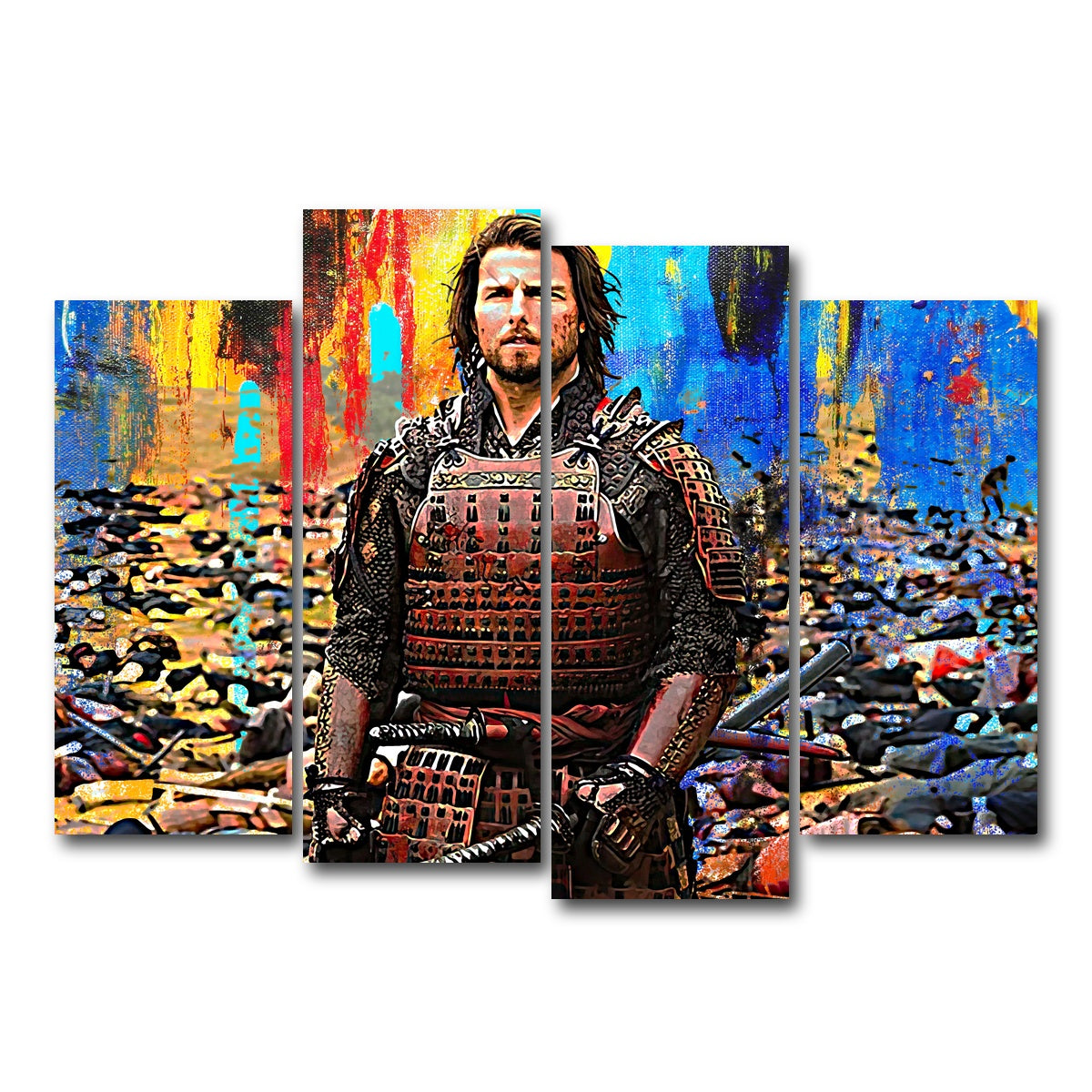 AUTO-MOCKUP WHITE | The Last Samurai | 4 Piece | Gallery Wrap Canvas | group=4_normal