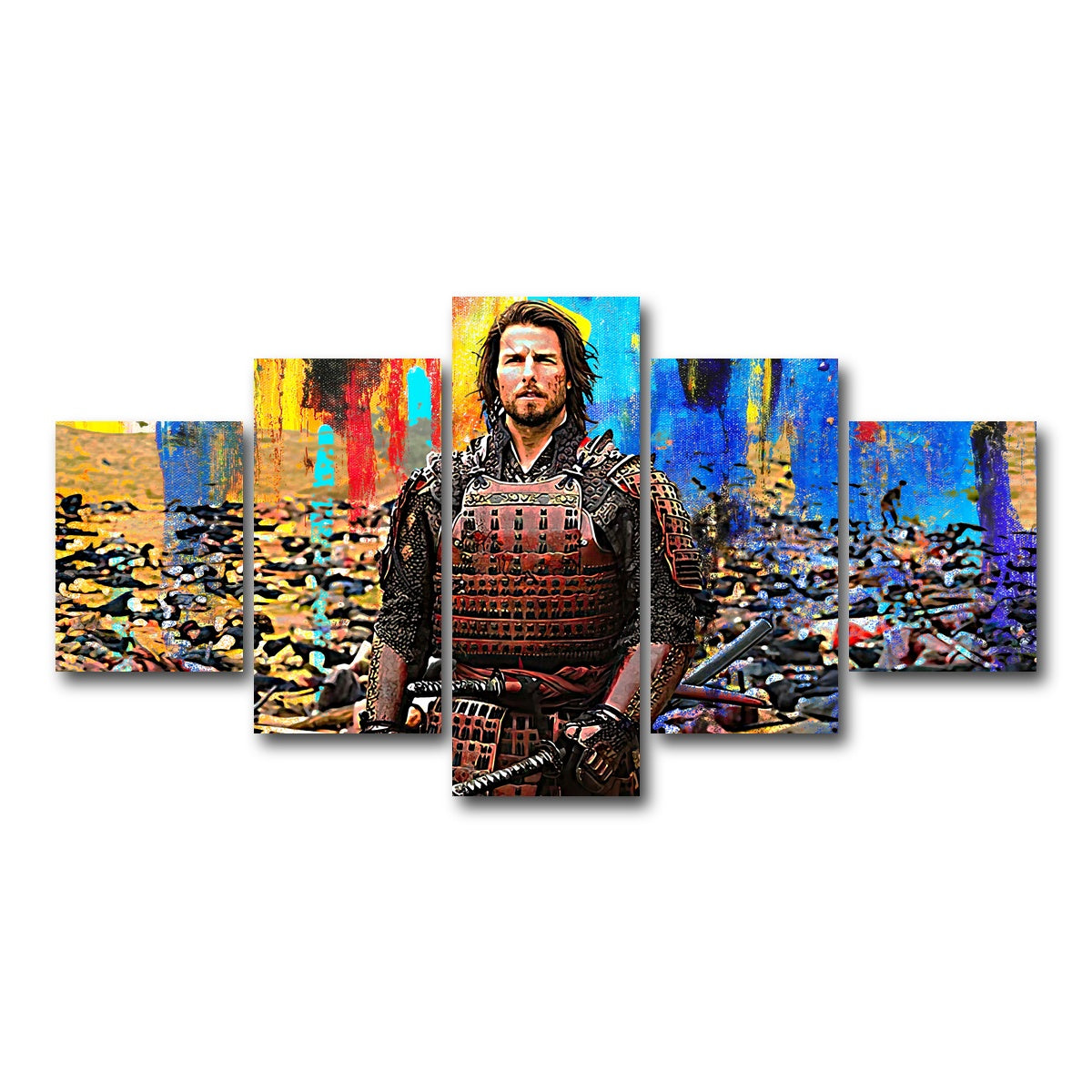 AUTO-MOCKUP WHITE | The Last Samurai | 5 Piece | Gallery Wrap Canvas | group=5_short