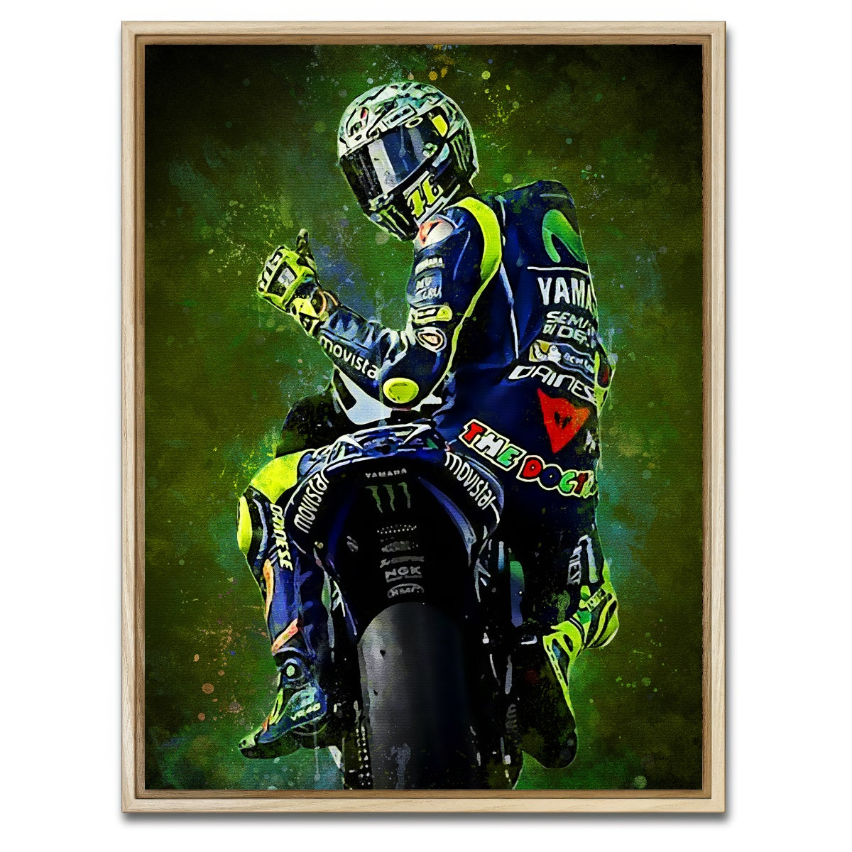 AUTO-MOCKUP WHITE | The Legend Gp | 1 Piece | Natural Framed Canvas | group=3x4