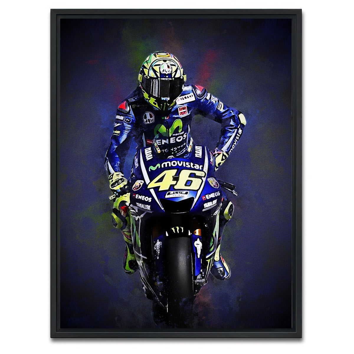 AUTO-MOCKUP WHITE | The Legend Racer | 1 Piece | Black Framed Canvas | group=3x4