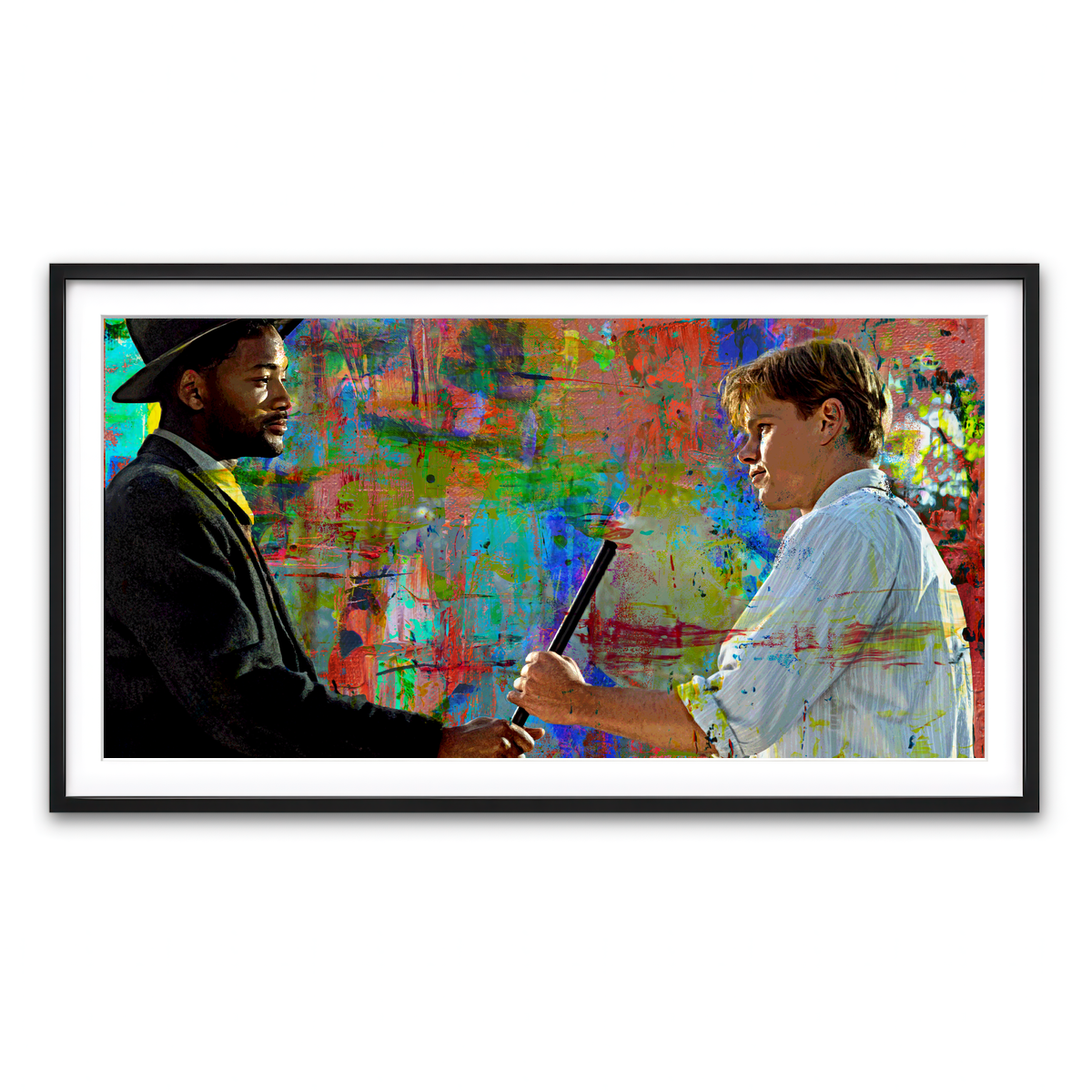 Framed Print 2x1 Black