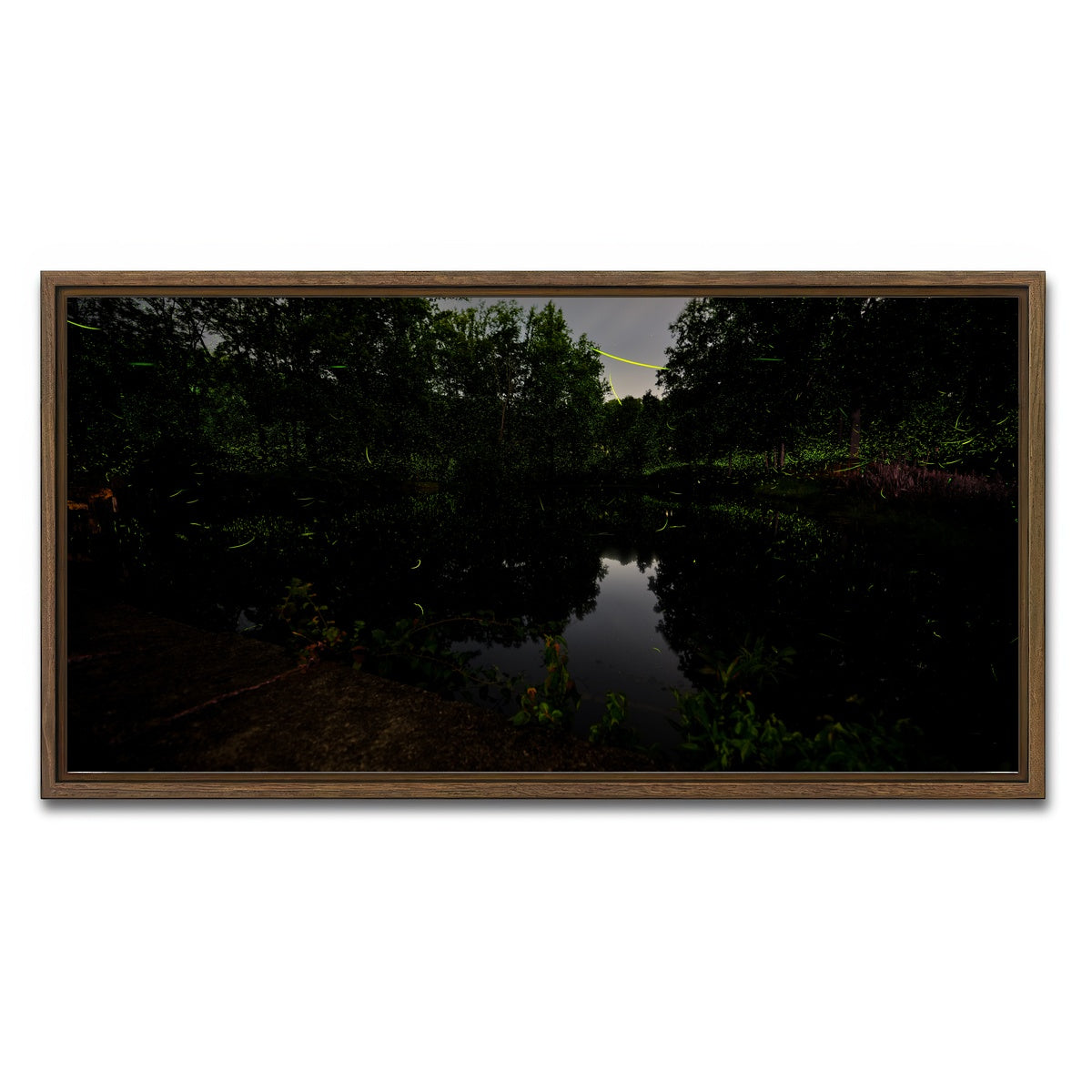 AUTO-MOCKUP WHITE | The Light Remembered | 1 Piece | Walnut Framed Canvas | group=2x1