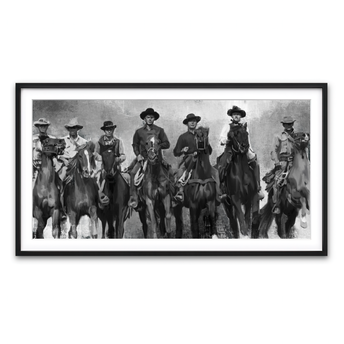Framed Print 2x1 Black