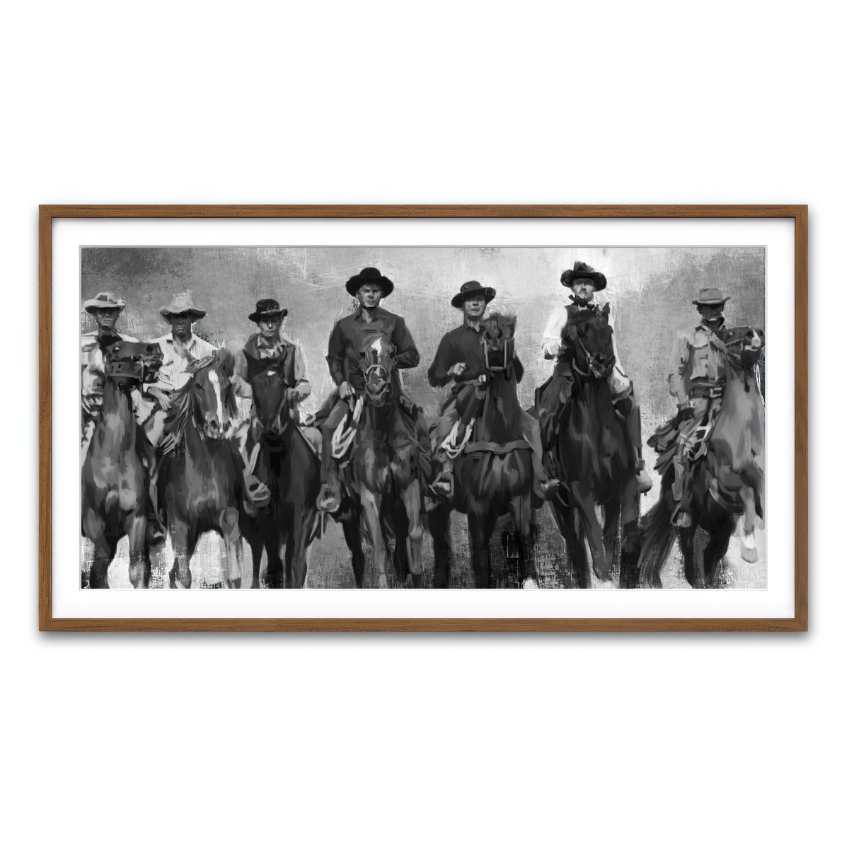 Framed Print 2x1 Walnut