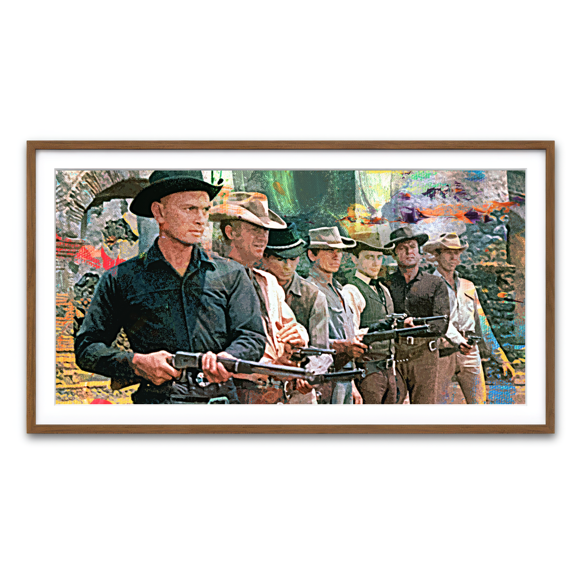 Framed Print 2x1 Walnut